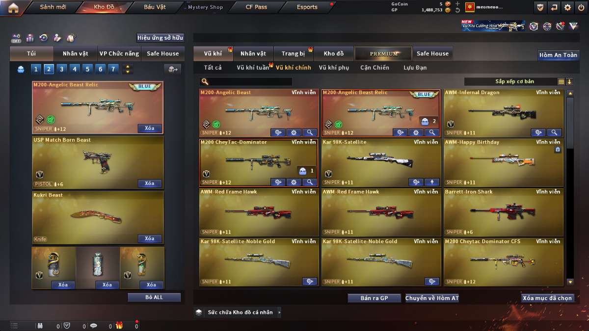 shop acc cf uy tin gia re